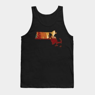 Bigfoot Retro Vintage Sasquatch Massachusetts Tank Top